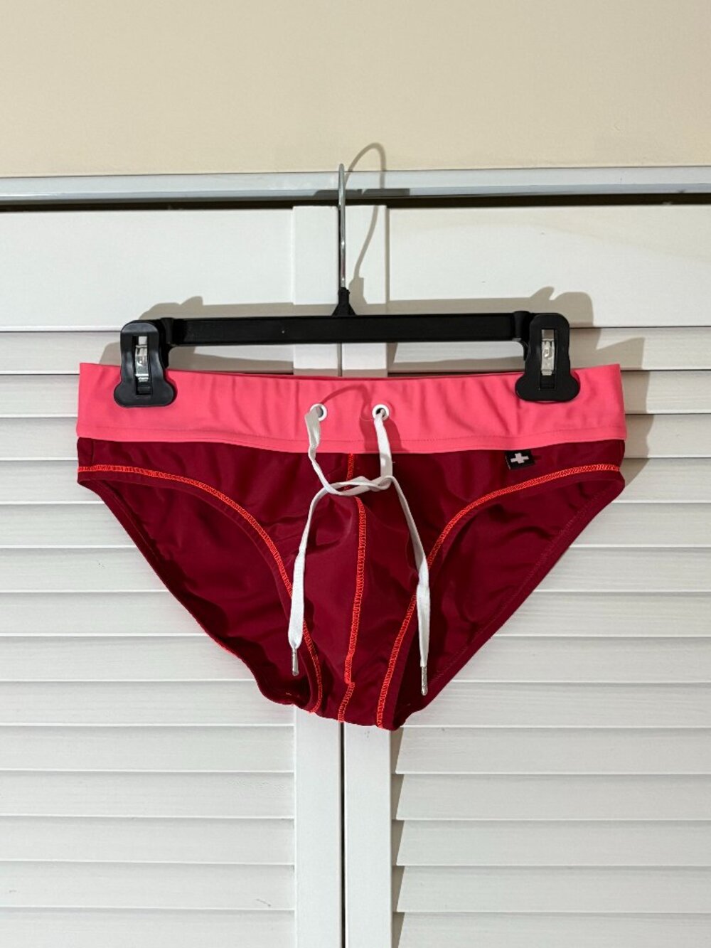 Andrew Christian Swim Brief--Red/Pink